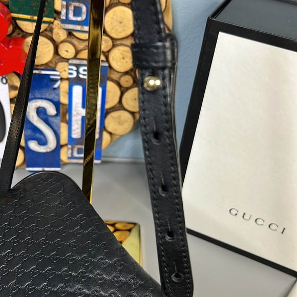 GUCCI Soft Microguccissima Mini Bree Messenger Bag - Picture 8 of 10
